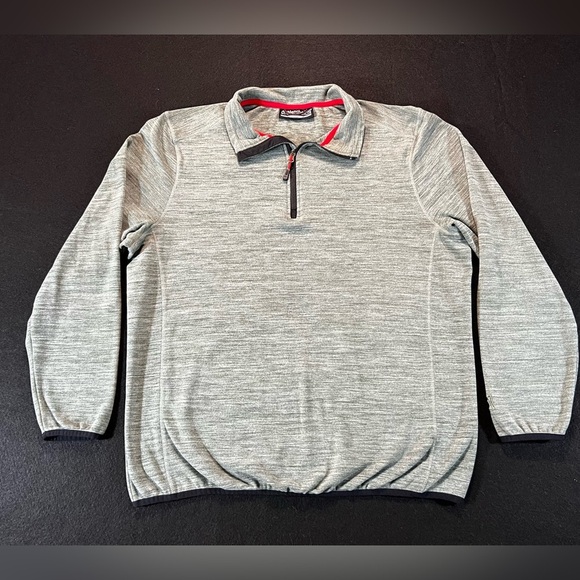 Avalanche Men’s Large 1/4 Zip Pullover Sweatshirt Gray Stretch Activewear - Picture 1 of 5